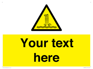 Custom warning artificial waterfall